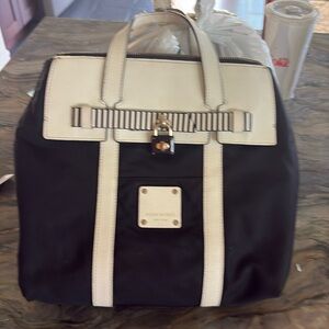 RARE Henri Bendel Centennial Stripe Backpack Crossbody
